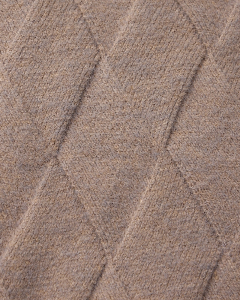 Heritage Diamond Strick Zip Cardigan