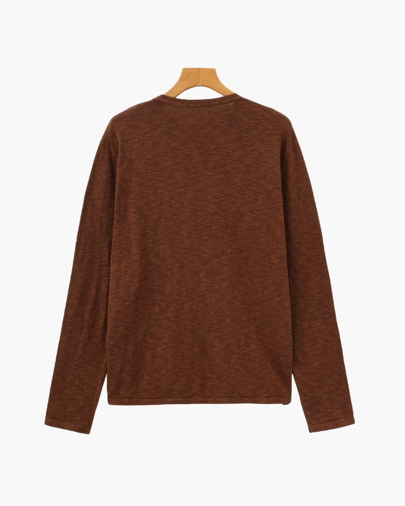 Leinen Baumwolle Essential Crewneck