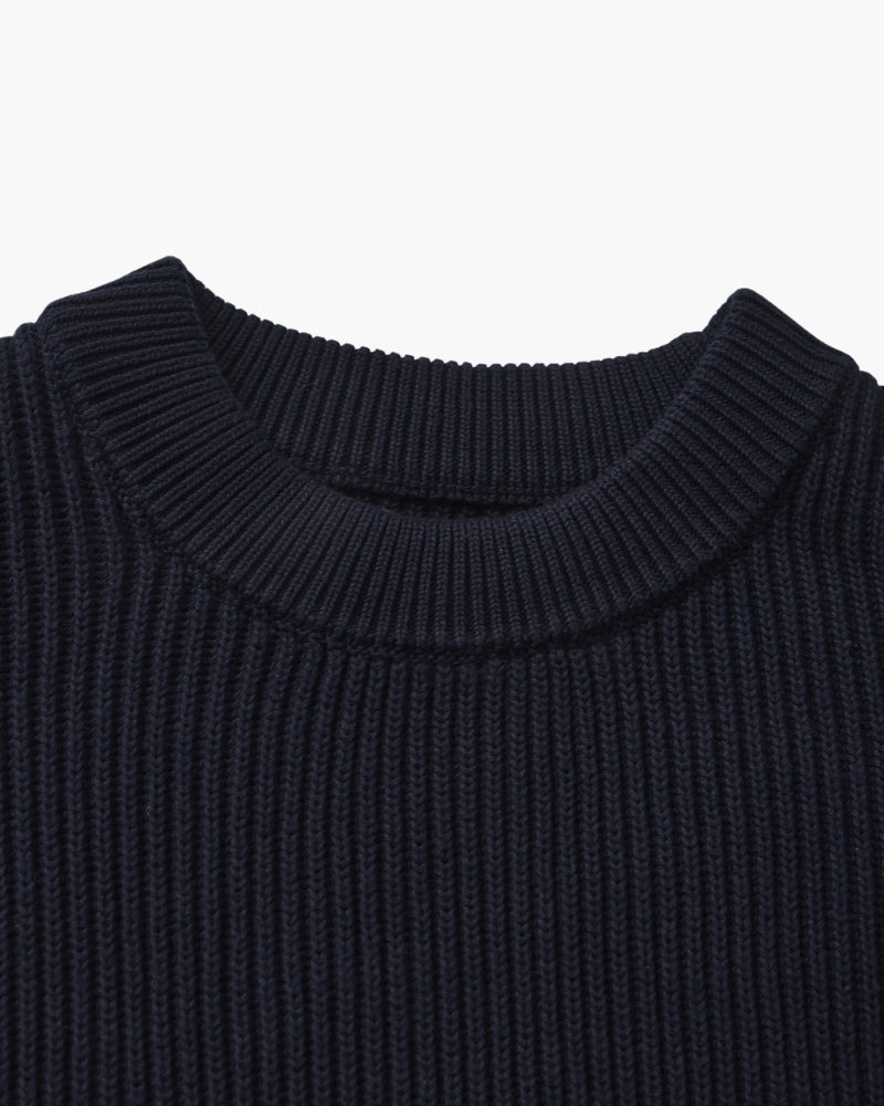Rib Strick Crewneck