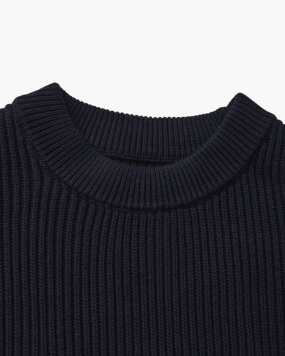 Rib Strick Crewneck
