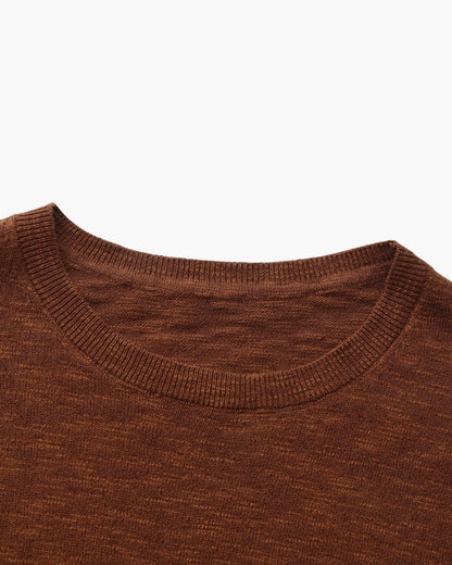 Leinen Baumwolle Essential Crewneck