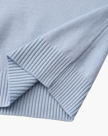 Essential Gerippt Mock Neck Pullover