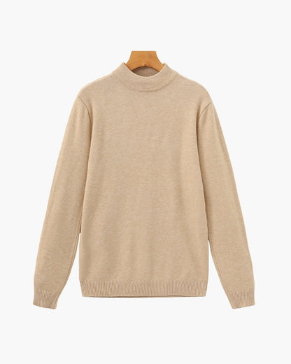 Essential Gerippt Mock Neck Pullover