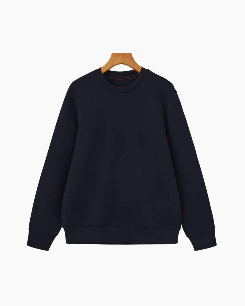 Klassisch Modal Blend Crewneck Sweatshirt