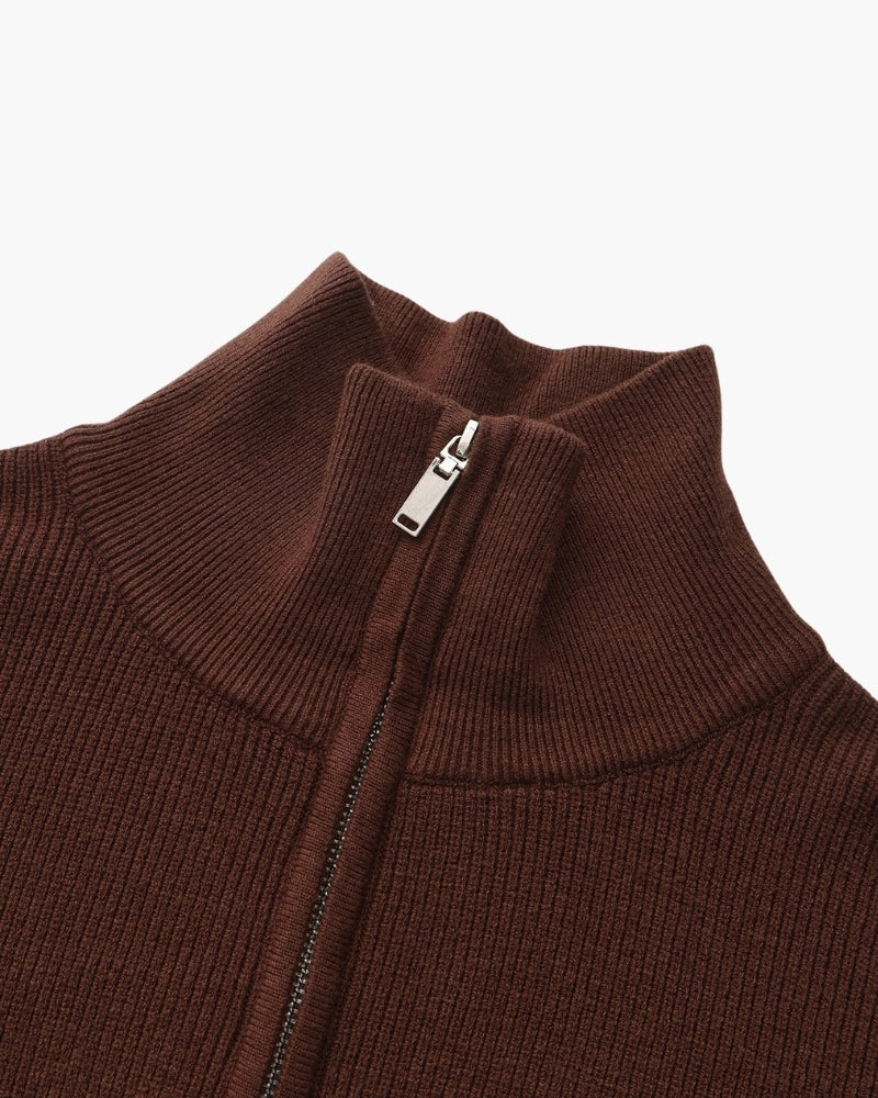 Refined Half-Zip Strick Pullover
