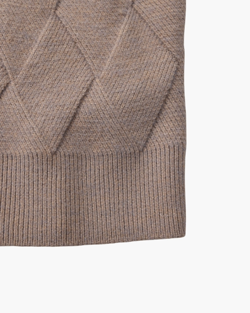 Diamond Strick Crewneck Pullover