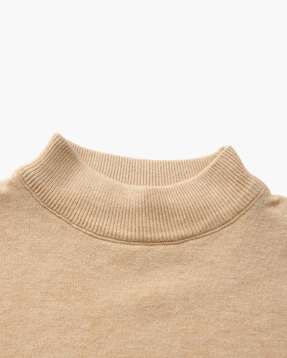 Essential Gerippt Mock Neck Pullover