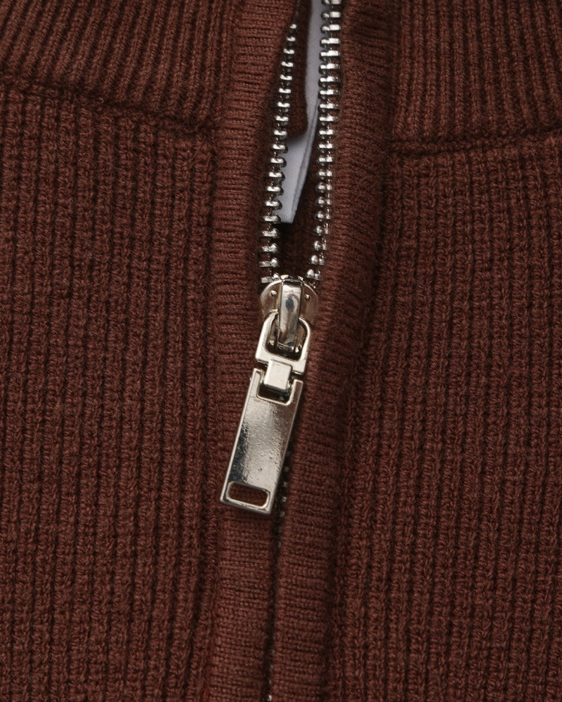 Refined Half-Zip Strick Pullover