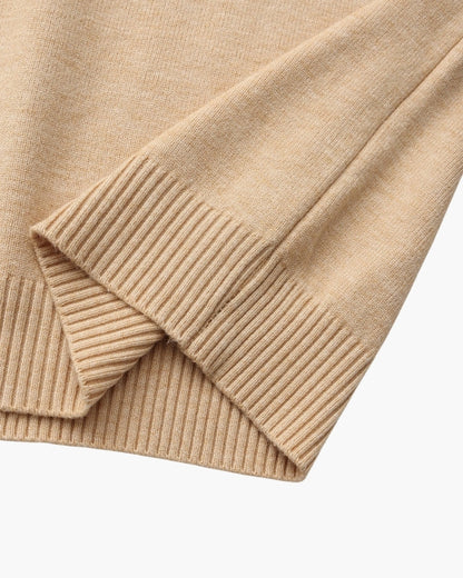 Essential Gerippt Mock Neck Pullover