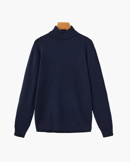 Essential Gerippt Mock Neck Pullover
