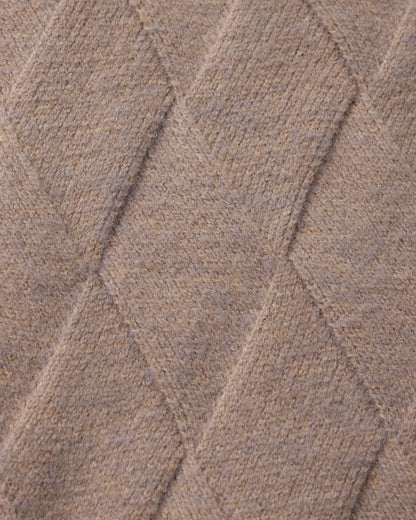 Heritage Diamond Strick Zip Cardigan