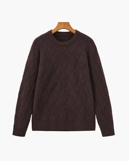 Diamond Strick Crewneck Pullover