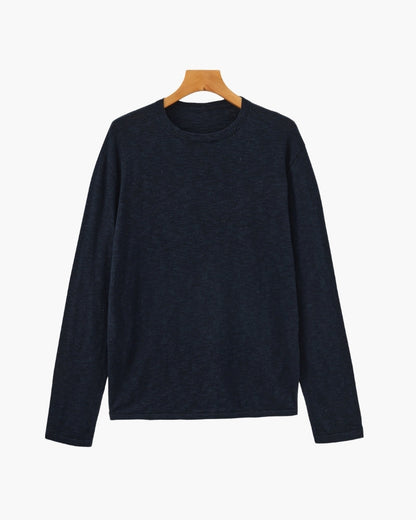 Leinen Baumwolle Essential Crewneck