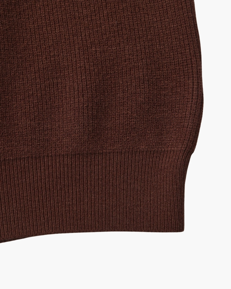 Refined Half-Zip Strick Pullover