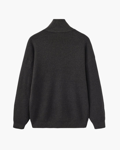 Refined Half-Zip Strick Pullover