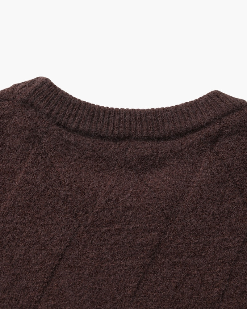 Diamond Strick Crewneck Pullover