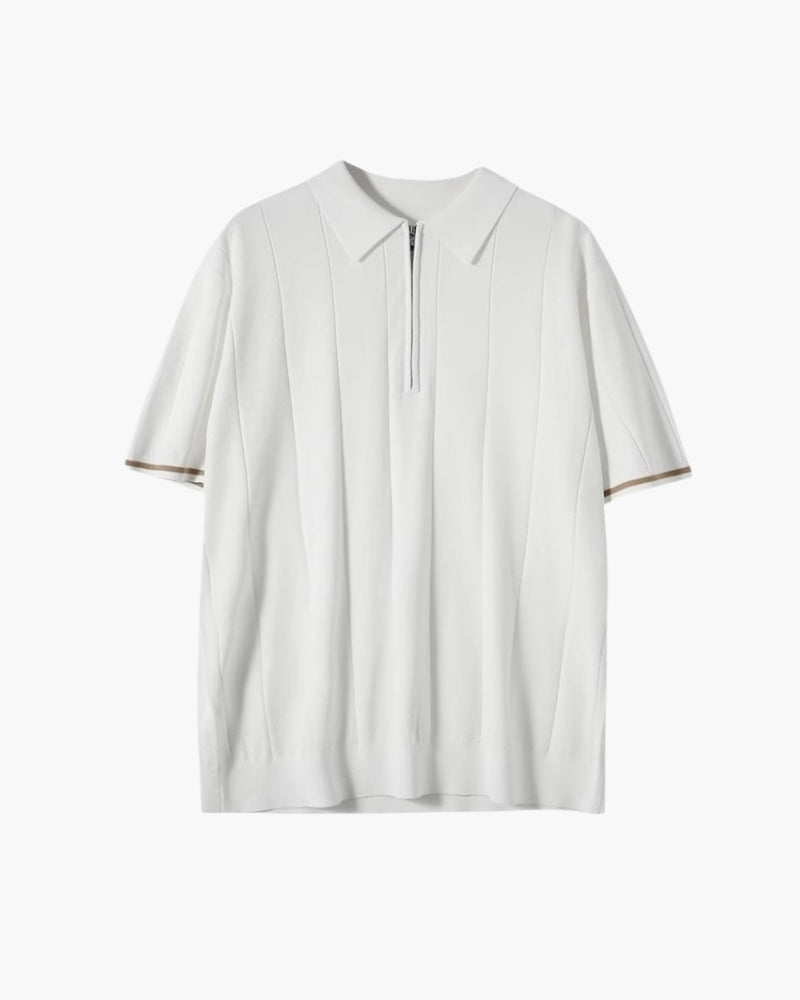 Signature Contrast Trim Poloshirt