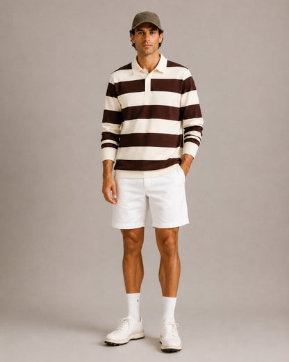 Vintage Stripe Rugby Poloshirt