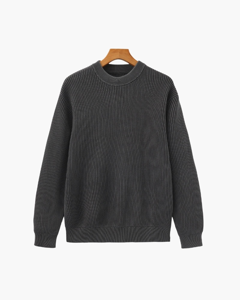 Rib Strick Crewneck