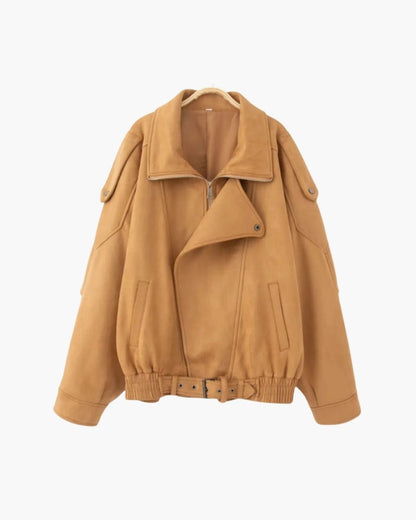 Vintage Wildleder Drape Jacke