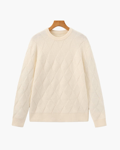 Diamond Strick Crewneck Pullover
