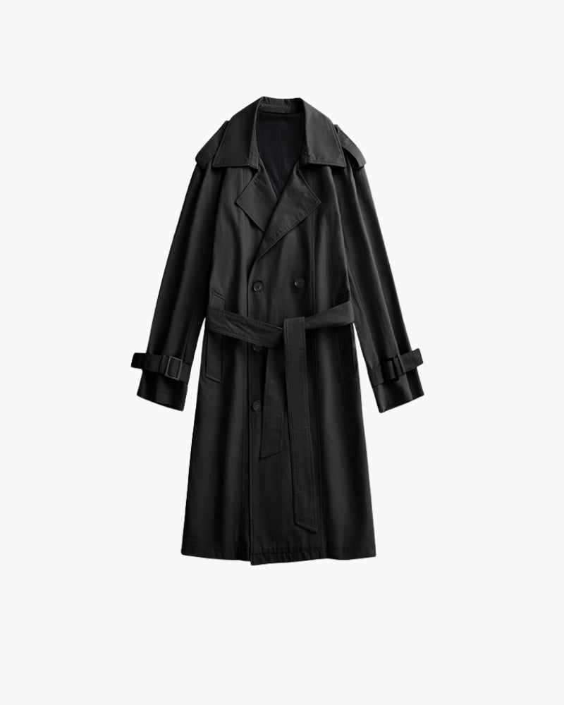 Klassisch Double-Breasted Trench Mantel