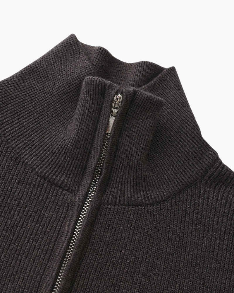 Refined Half-Zip Strick Pullover