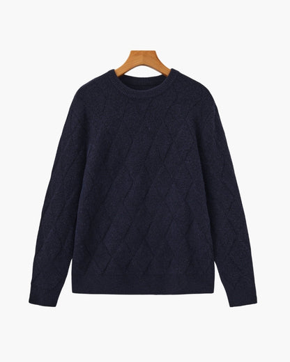 Diamond Strick Crewneck Pullover