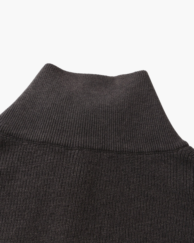 Refined Half-Zip Strick Pullover