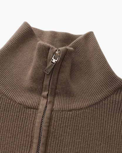Refined Half-Zip Strick Pullover