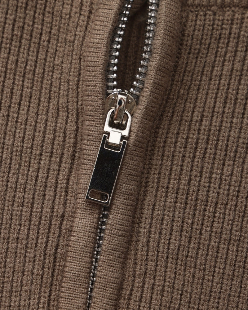 Refined Half-Zip Strick Pullover