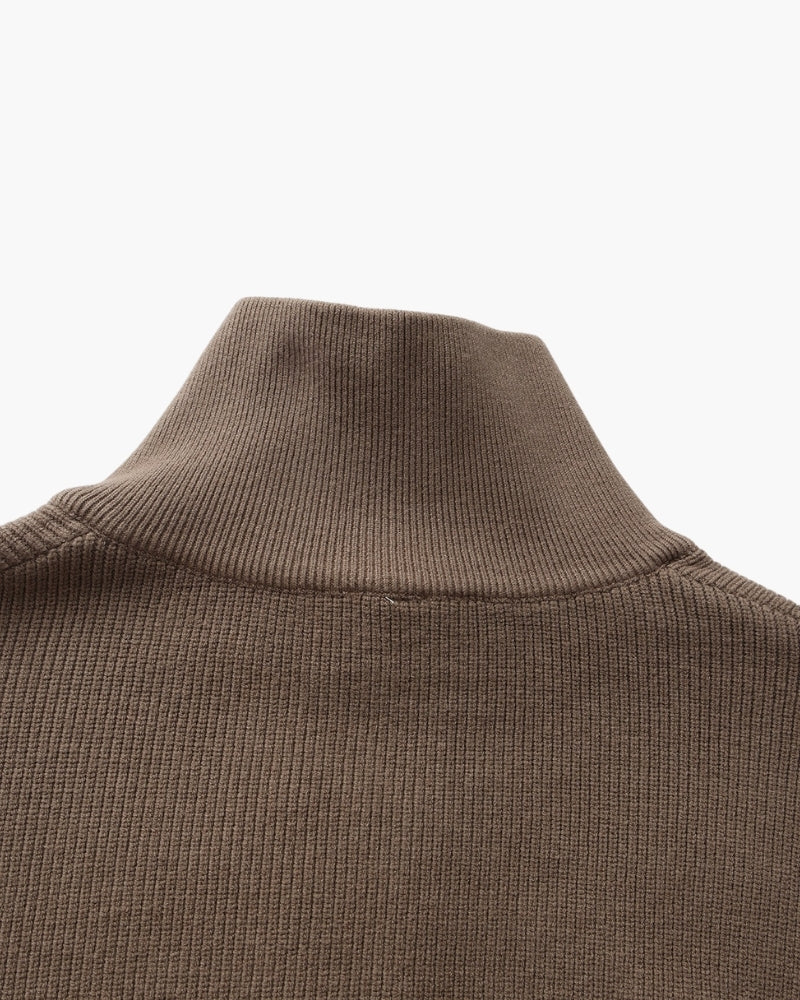 Refined Half-Zip Strick Pullover
