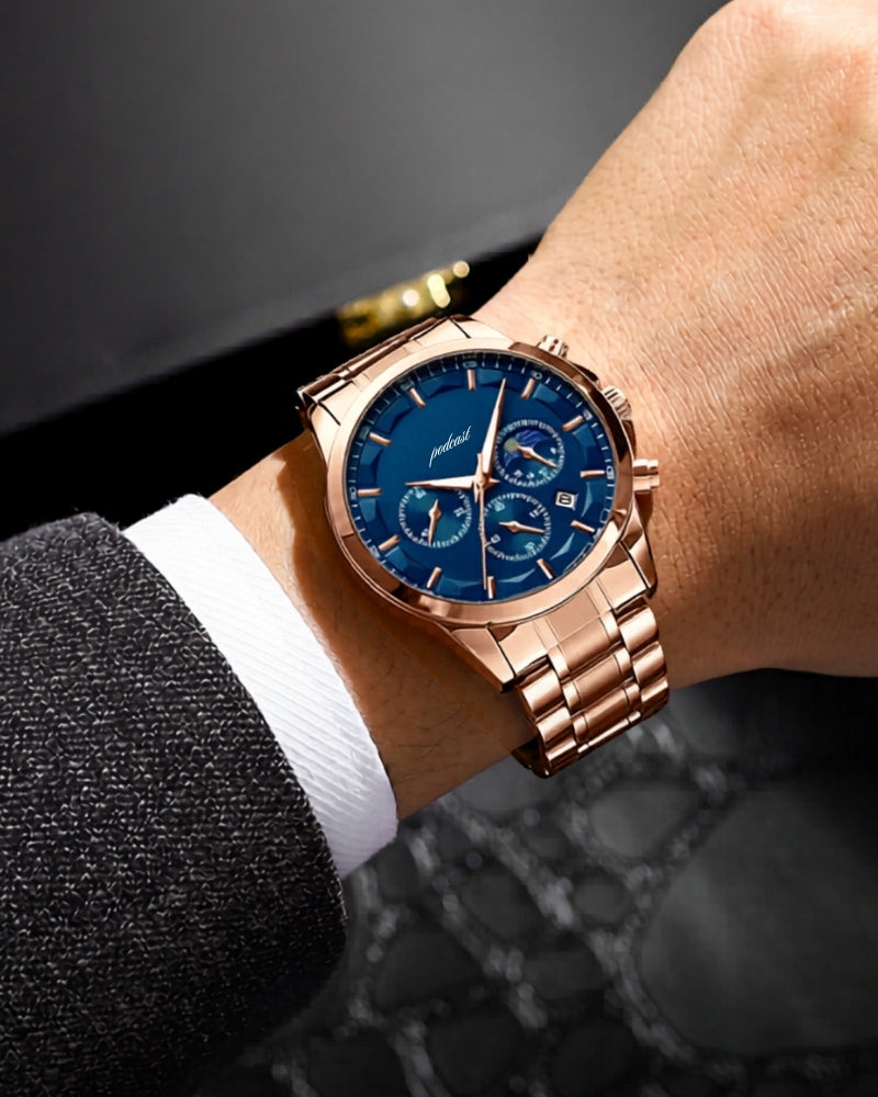 Precision Chronograph Steel Uhr