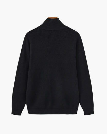 Refined Half-Zip Strick Pullover