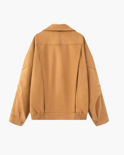 Vintage Wildleder Drape Jacke