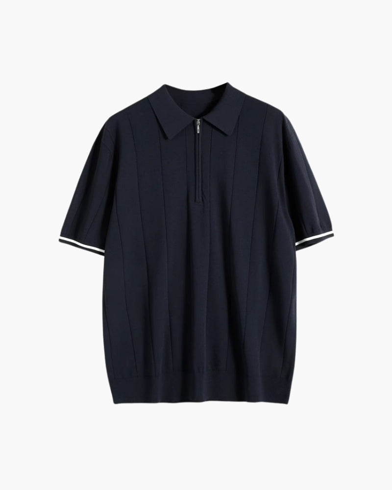 Signature Contrast Trim Poloshirt
