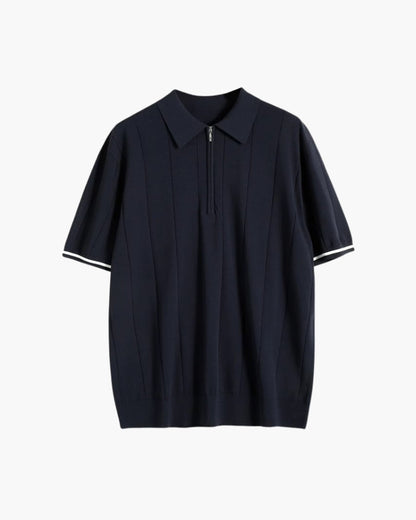 Signature Contrast Trim Poloshirt