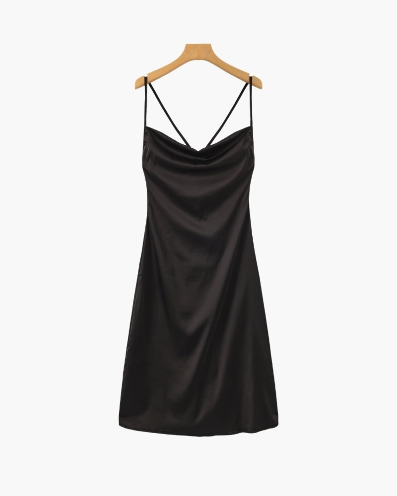 Old Money Seide Slip Kleid