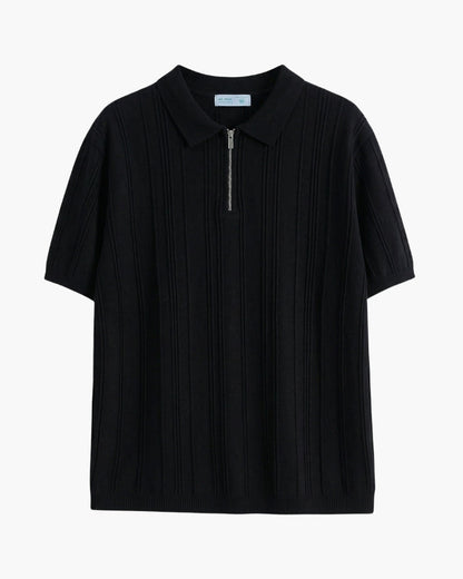 Signature Zip-Up Poloshirt