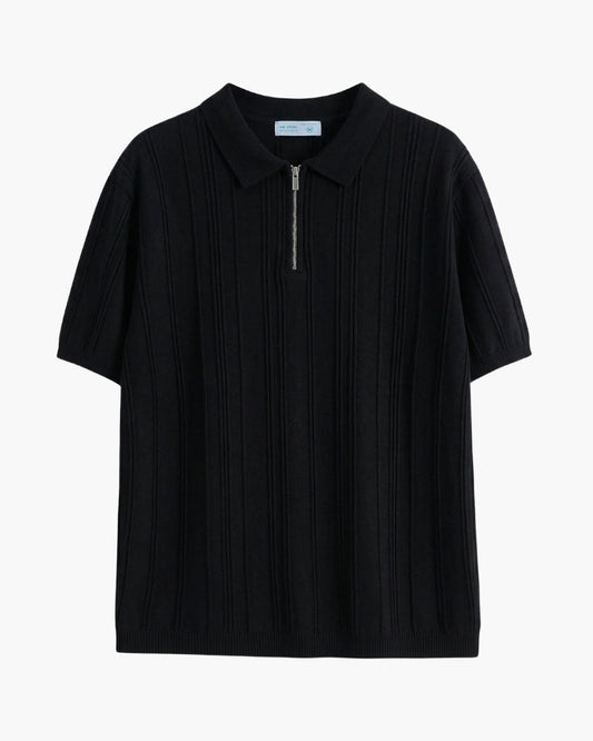Signature Zip-Up Poloshirt