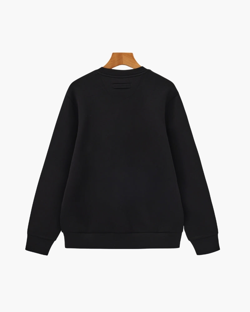 Klassisch Modal Blend Crewneck Sweatshirt