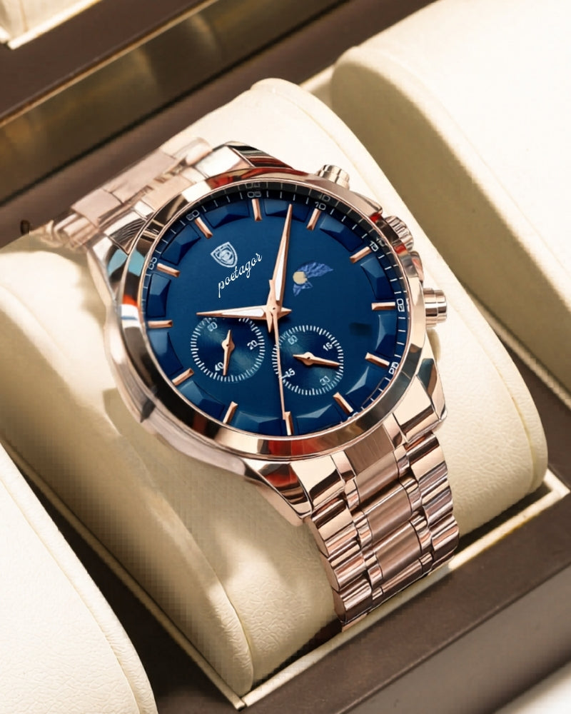Precision Chronograph Steel Uhr