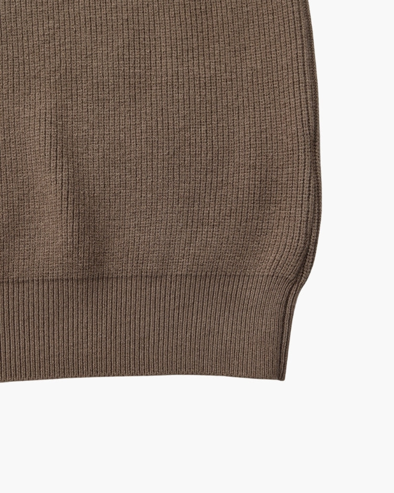 Refined Half-Zip Strick Pullover