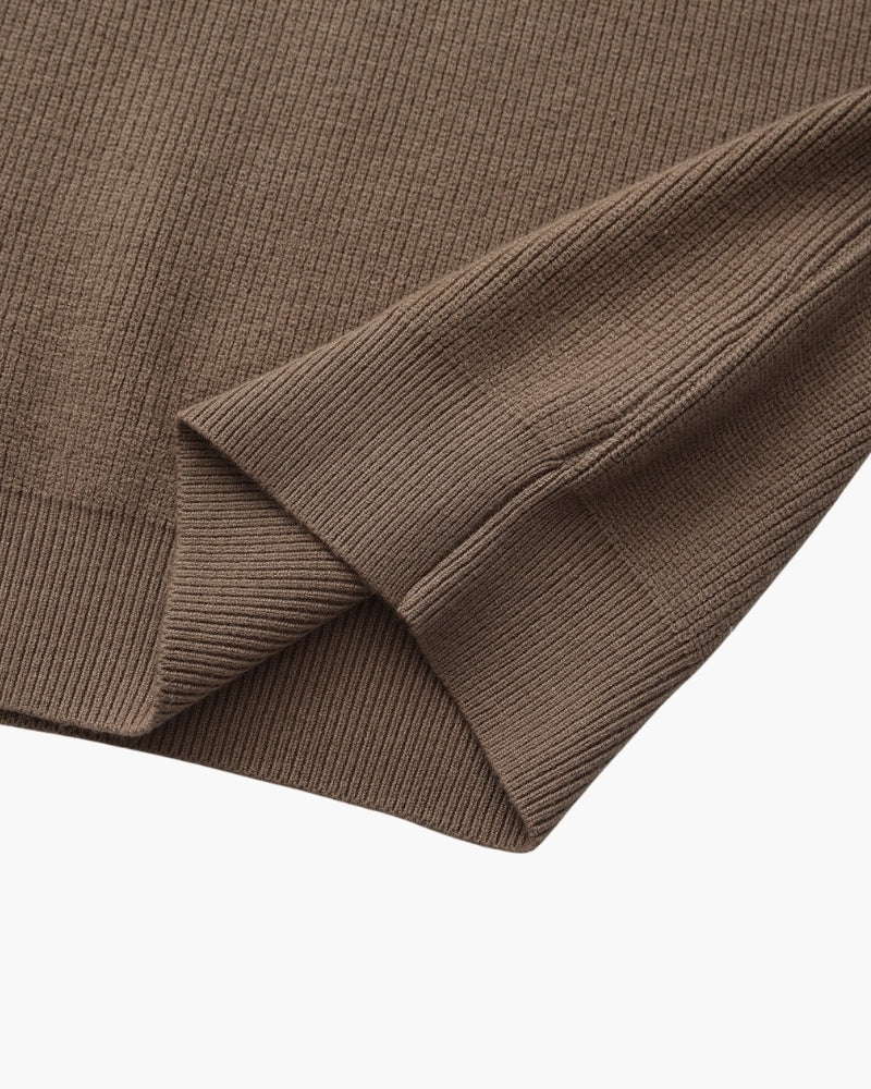 Refined Half-Zip Strick Pullover