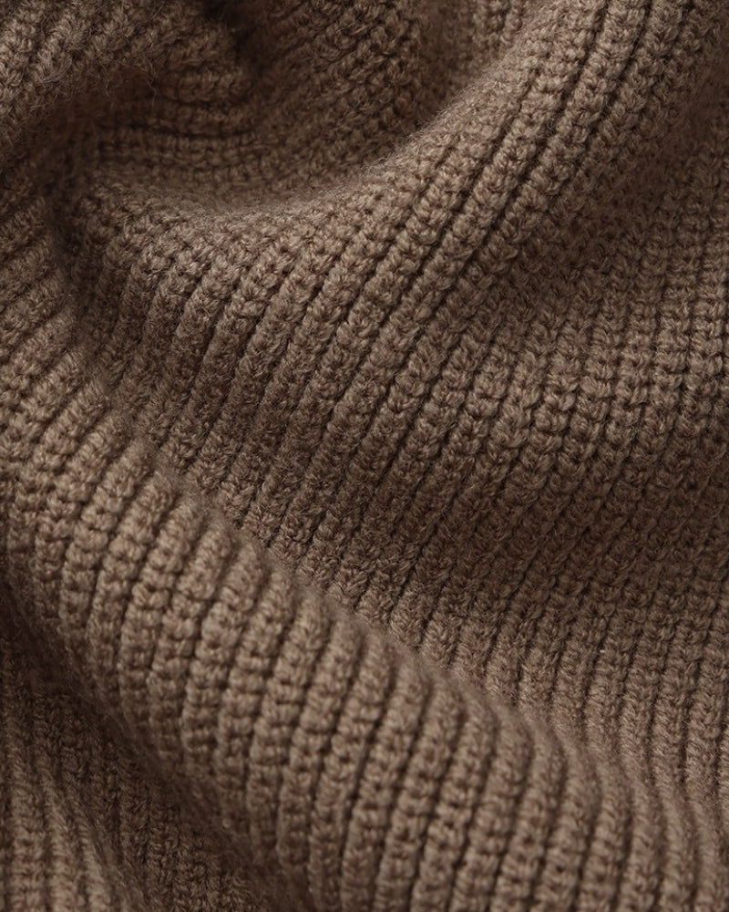 Refined Half-Zip Strick Pullover