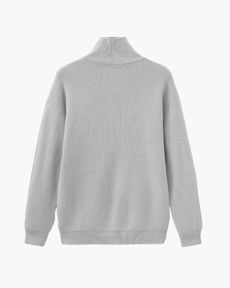 Refined Half-Zip Strick Pullover