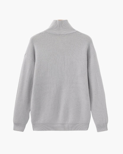 Refined Half-Zip Strick Pullover