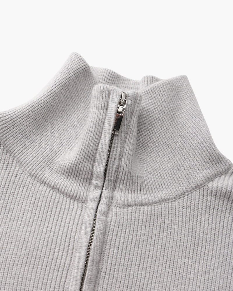 Refined Half-Zip Strick Pullover