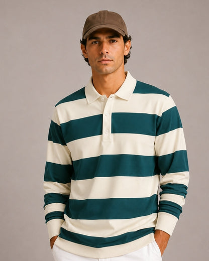 Vintage Stripe Rugby Poloshirt