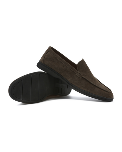 Premium Wildleder Loafer - Black Soles